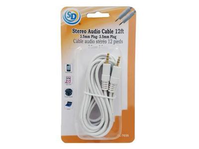 SD STEREO AUDIO CABLE 12 FT 3.5 MM