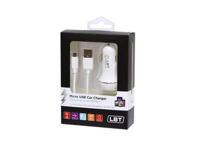 LBT DUAL PORT MICRO USB CAR CHARGER