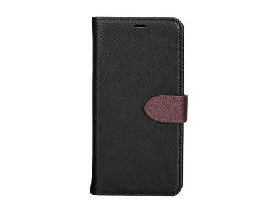 Blu Element - 2 in 1 Folio Case Black/Brown for Samsung Galaxy S9+