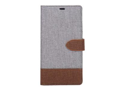 Blu Element - 2 in 1 - 2 Tone Folio Case Grey/Brown for Samsung Galaxy S9+