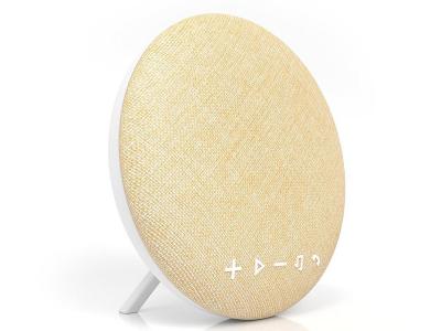 TZUMI LARGE ROUND DECO SPEAKER BROWN