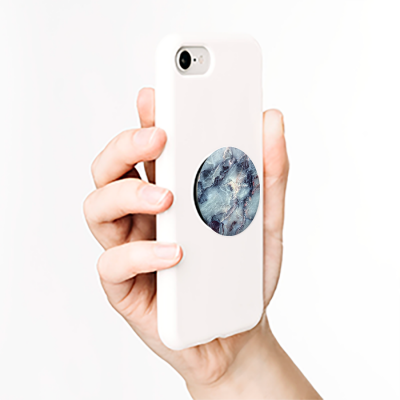 PopSockets Grip Stand Marble Print Featuring Various Shades Of Blue