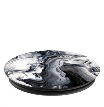 PopSockets Grip Stand Ghost Marble Monochromatic Marble Inspired Matte Print