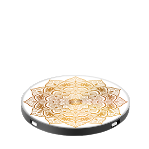 PopSockets Grip Stand Golden Silence Matte Gold Mandala Print