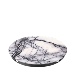 PopSockets White Marble Faux White Marble With Black Veins