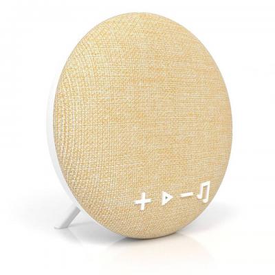 Tzumi Deco Series Small Round Fabric Bluetooth Speaker