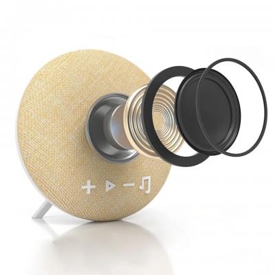 Tzumi Deco Series Small Round Fabric Bluetooth Speaker