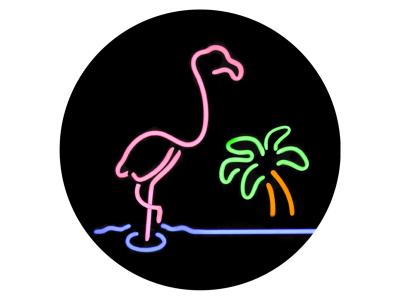 Tzumi Original nuckees Phone Grip - Neon Flamingo