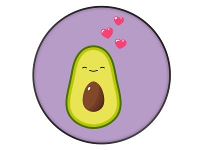 Tzumi Original Nuckees Avocado Love Phone Grip - 841351159531