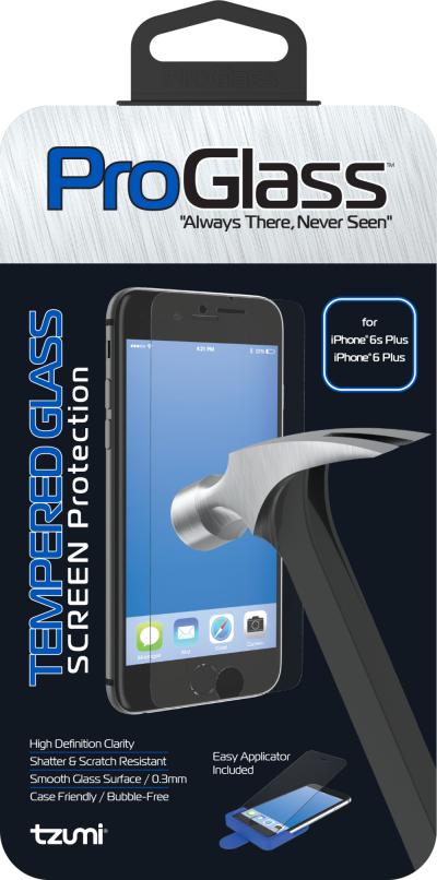 Tzumi Premium High Definition Tempered Glass Screen Protector For iPhone 6 Plus