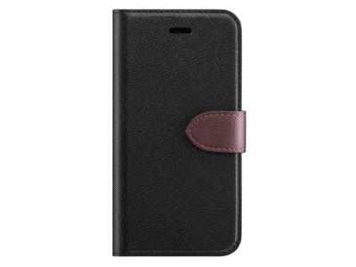 Blu Element 2 in 1 Folio Black/Brown Case For iPhone XS Max