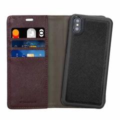 Blu Element 2 in 1 Folio Black/Brown Case For iPhone XS Max