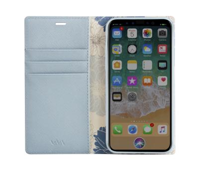 Viva Madrid Blue Ramito Wallet Case For iPhone X