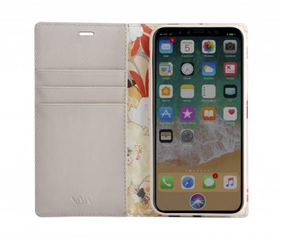 Viva Madrid Beige Ramito Wallet Case For iPhone X