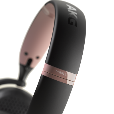 AKG Y500 On-Ear Foldable Wireless Bluetooth Headphones Pink