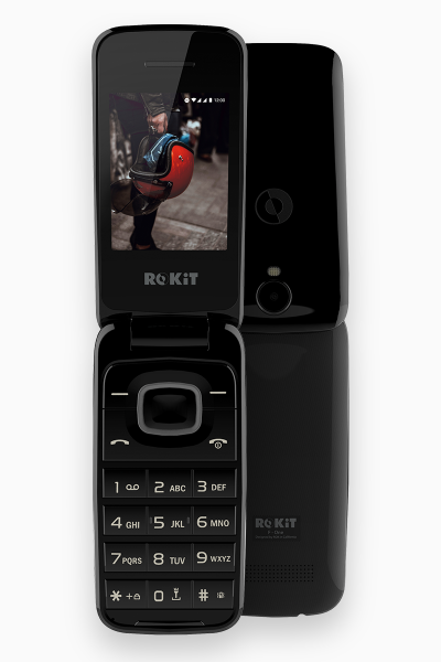 Rokit F-One Flip Unlocked 3G Dual Sim Phone In Black