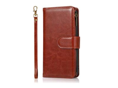 Mobile Magic iPhone 15 Pro Luxury Wallet Card ID Zipper Money Holder Case Cover