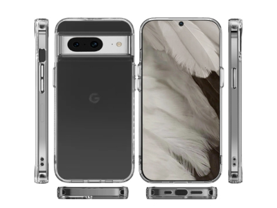 Mobile Magic Pure Crystal Transparent Thick ShockProof Chromed Buttons Case for Google Pixel 8 5G