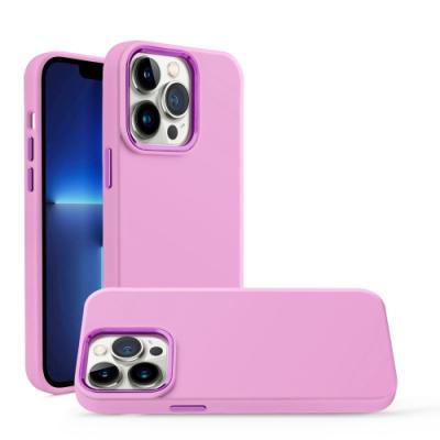 Mobile Magic For iPhone 15 Premium Liquid Silicone Case Cover in Rose Pink 