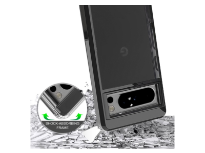 Mobile Magic Transparent Hybrid Clear PC Black TPU Case For Google Pixel 8 Pro 5G