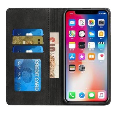 Mobile Magic Wallet Premium PU Vegan Leather ID Card Money Holder for iP15 Pro Max