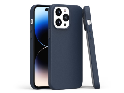 Mobile Magic For iPhone 15 PU Leather with inner Magnetic Circle in Indigo Blue