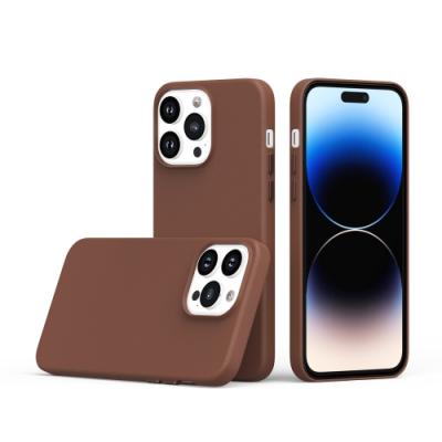 Mobile Magic For iPhone 15 PU Leather with inner Magnetic Circle in Saddle Brown