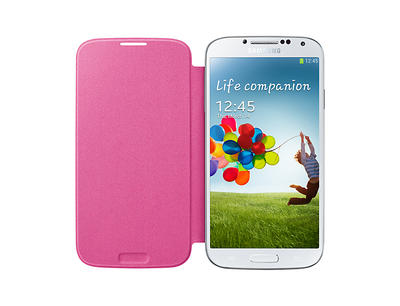 SAMSUNG GALAXY S4 FLIPCOVER PNK